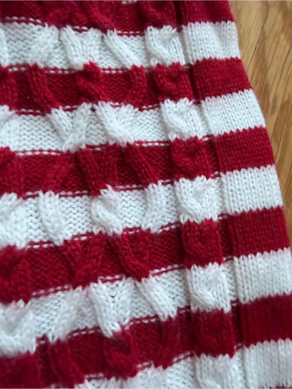 Small Friends Forever Red & White Striped Pet Hoodie